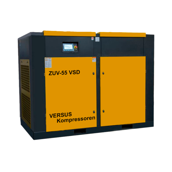 Винтовой компрессор ZUV – 55 VSD 10 бар прямой привод IP 54 D
