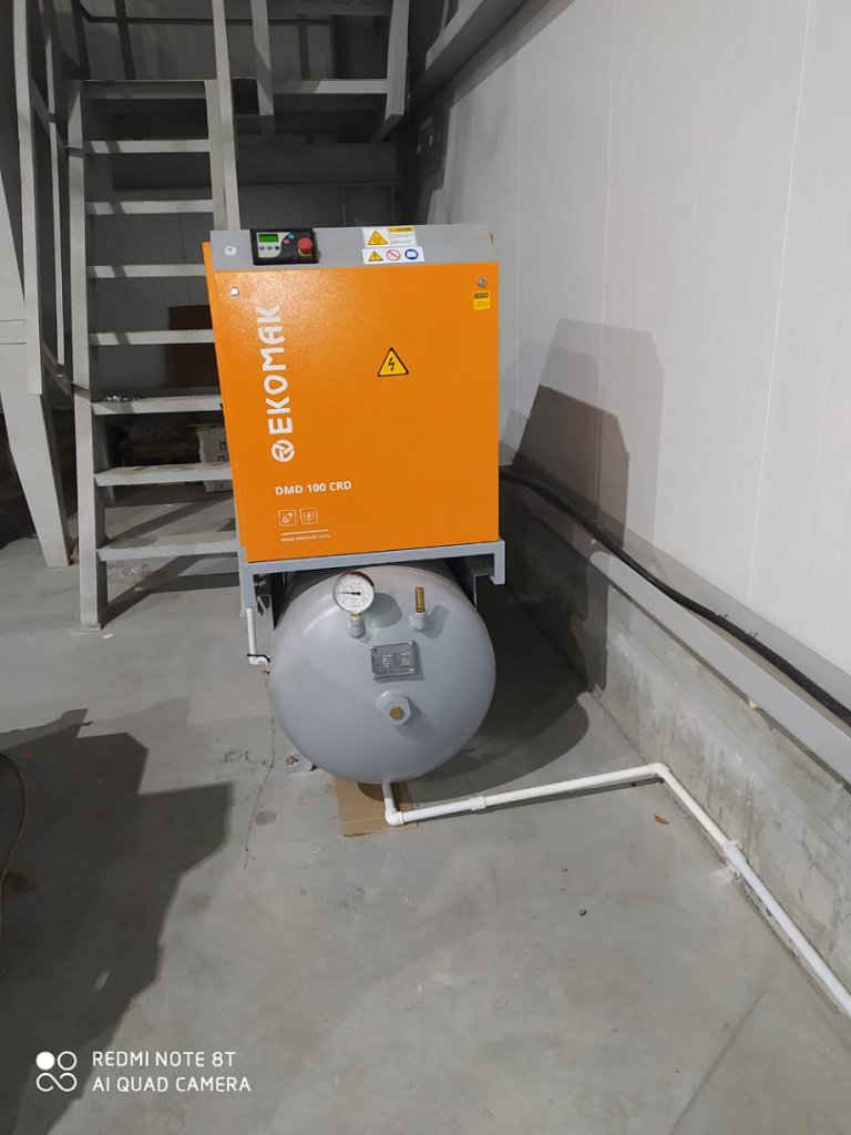 Проект - Компрессор винтовой Ekomak DMD 100 CRD/8 для Металлоторг АО